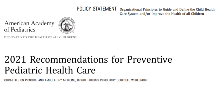 Screenshot of policy statement header