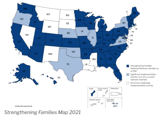 Strengthening Families map