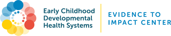 Logo for the Early Childhood Developmental Health Systems: Evidence to Impact Center