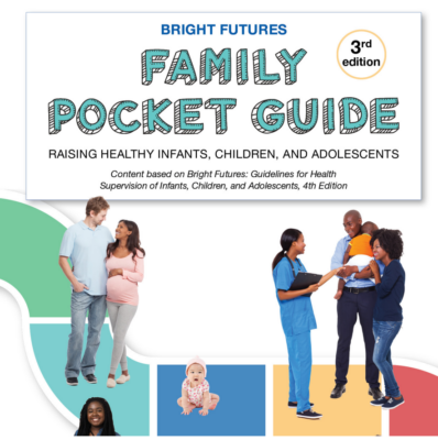 Bright Futures Family Pocket Guide cover with photos of families